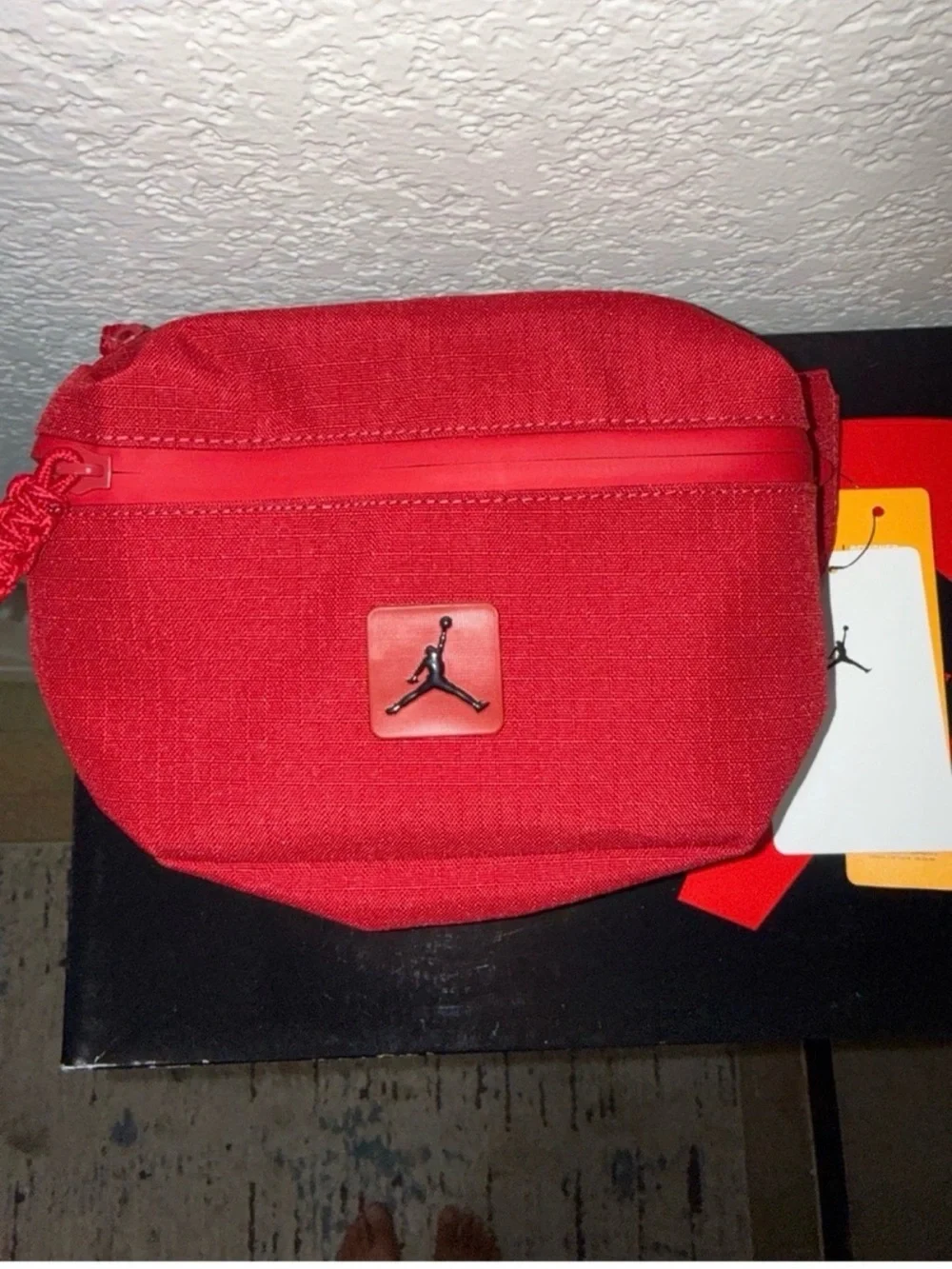 Jordan Red Waist Pack with Jumpman Badge